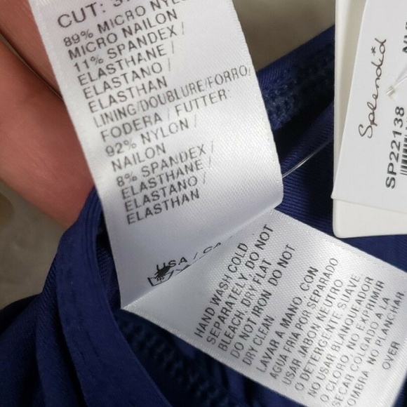 Splendid Frill Seeker Navy Blue Halter Bikini Top - Picture 8 of 8